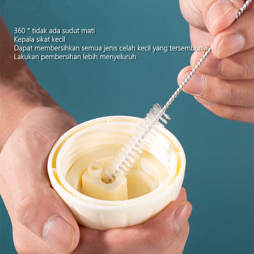 Sikat Sedotan Bahan Stainless /Sikat Pembersih Selang Sedotan/Straw Brush