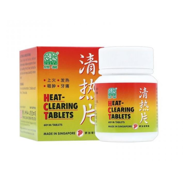 

Nature's Green Heat Clearing Tablets Pereda Sakit Tenggorokan Panas Dalam