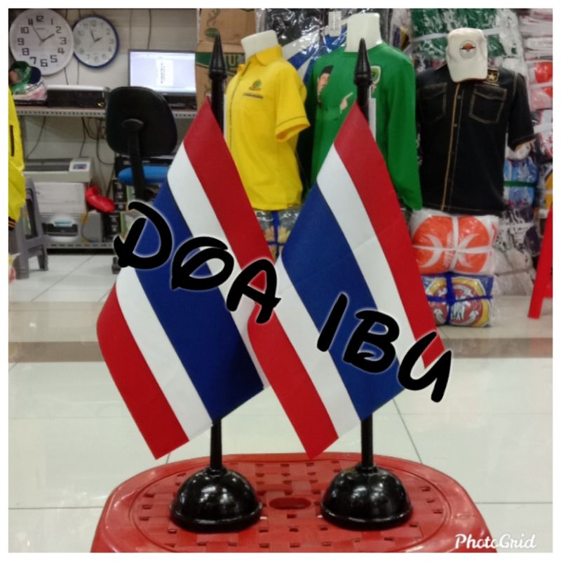 

best seller tiang kayu meja+bendera THAILAND ready stock