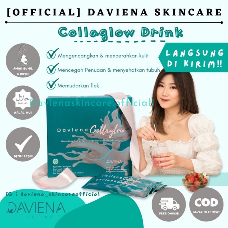 DAVIENA COLLAGLOW | DAVIENA SKINCARE | COLLAGEN DRINK | WHITENING SUPER