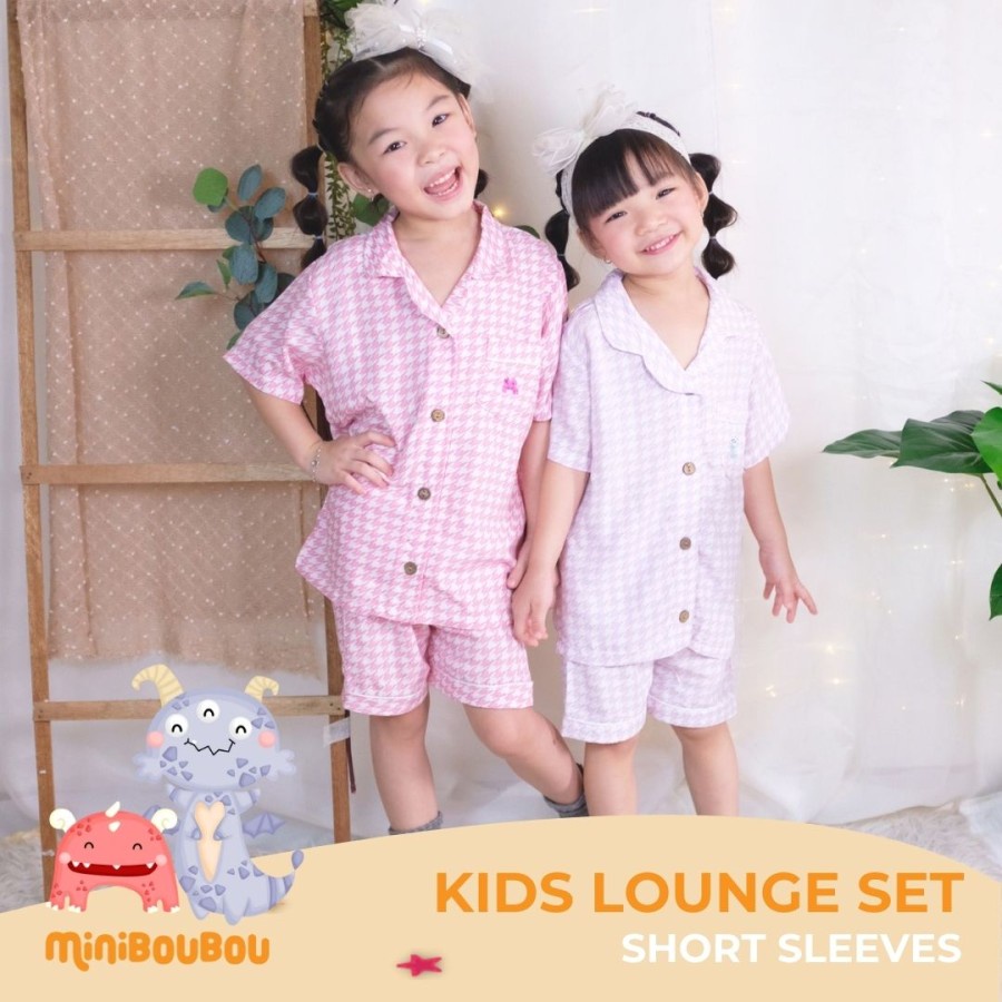 Arden Leon MINIBOUBOU Kids Lounge Set SHORT Setelan Anak / ArdenLeon Setelan Anak Pendek
