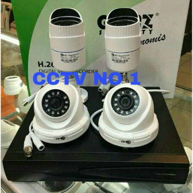 Paket cctv 8ch 8 kamera EHD 1,3 mp lengkap murah
