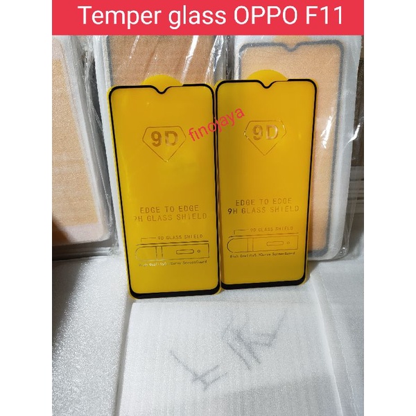 TG Tempered Glass Oppo f11 Anti Gores Full layar kaca