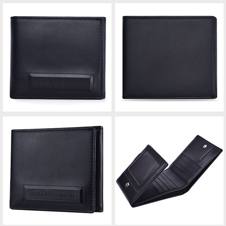 DOMPET PRIA LIPAT 3 IMPORT KULIT PREMIUM TIPIS DEABOLAR HITAM TRUCCO WA429B5 SLOT KARTU PENDEK COWOK KEREN MURAH BRANDED BATAM SIMPLE KECIL KEKINIAN