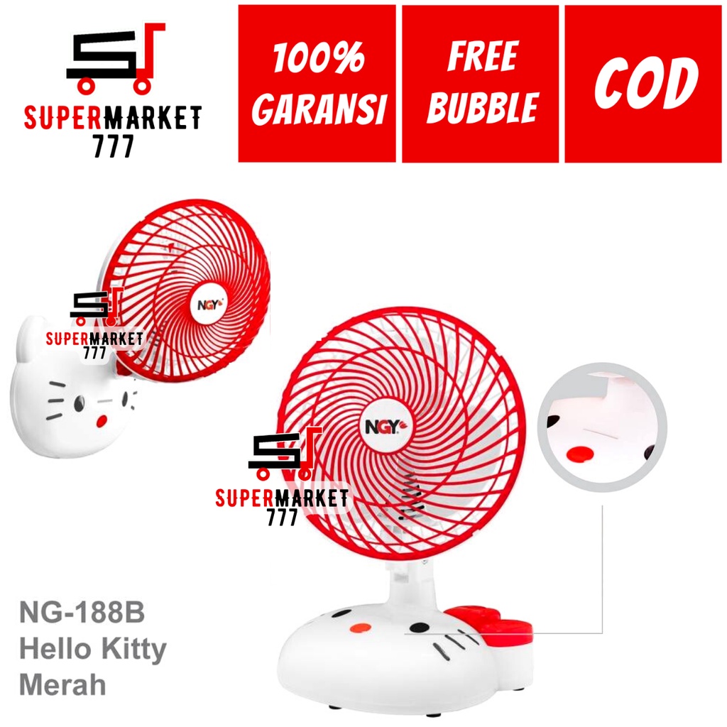 KIPAS ANGIN DUDUK NAGOYA NG 188 KARAKTER HELLOKITTY KIPAS ANGIN MINI PORTABLE KARAKTER KIPAS ANGIN M