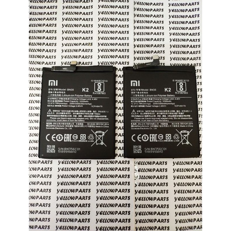 BAT BATTERY BATERE BATERAI XIAOMI REDMI 5 BN35 ORI99