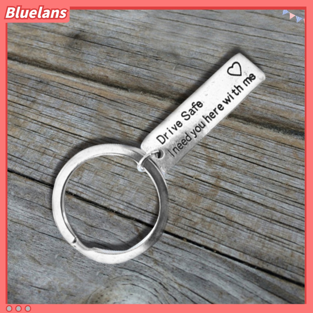 Gantungan Kunci Bentuk Tag Tulisan Drive Safe Untuk Hadiah Pasangan