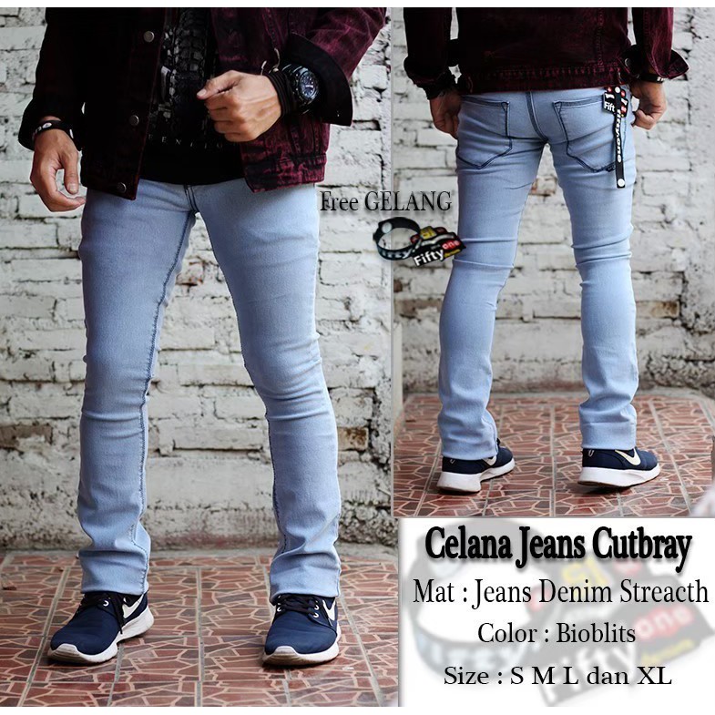 Celana Panjang Pria Cutbray/Celana Jeans Street Pria Cutbray/Celana Pria/Celana Jeans/celana pria