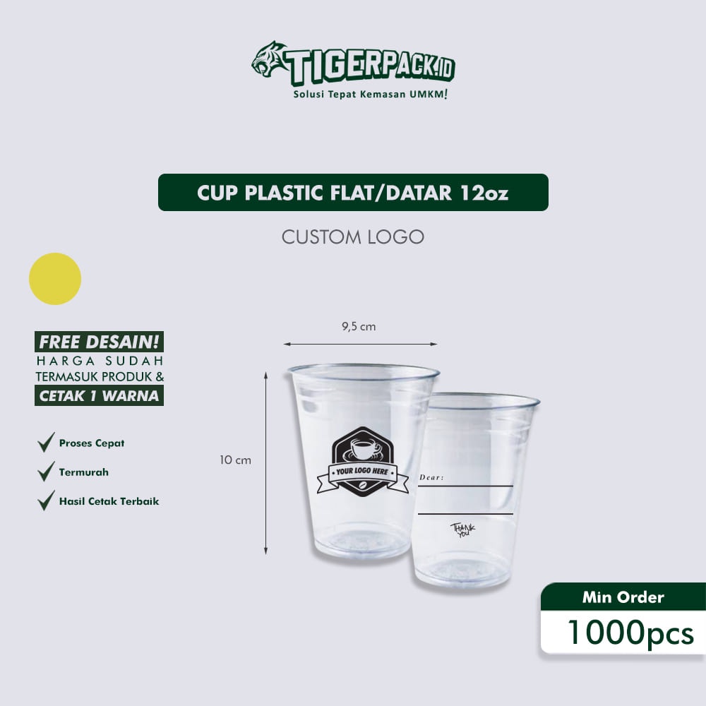 

PP Cup Datar 12oz -custom logo