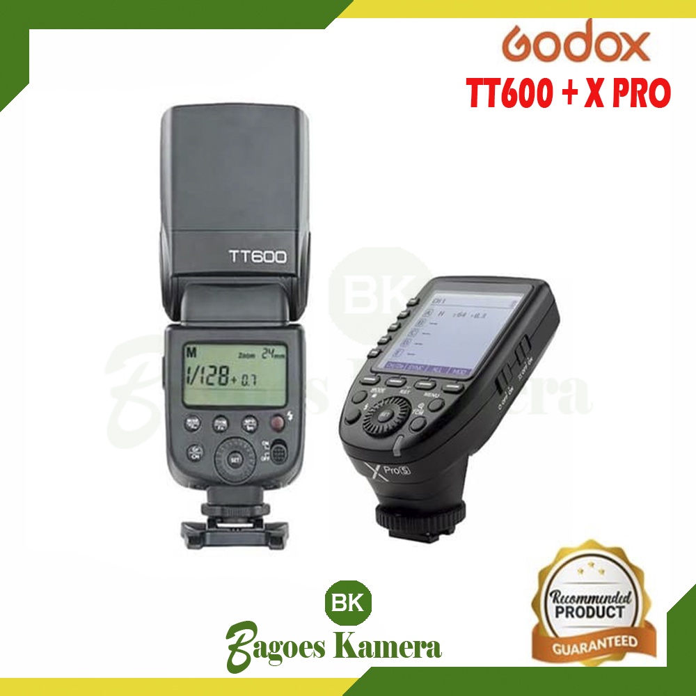 paket bundling flash godox tt600 + triger godox xpro for kamera sony fuji nikon canon