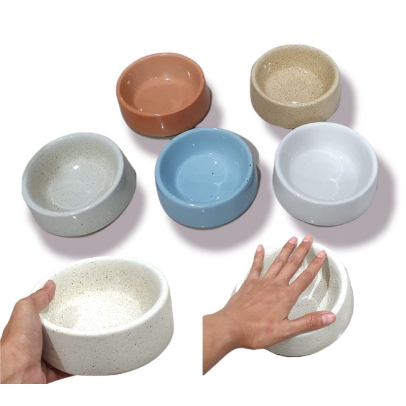 Mangko keramik tempat makan/minum untuk kucing