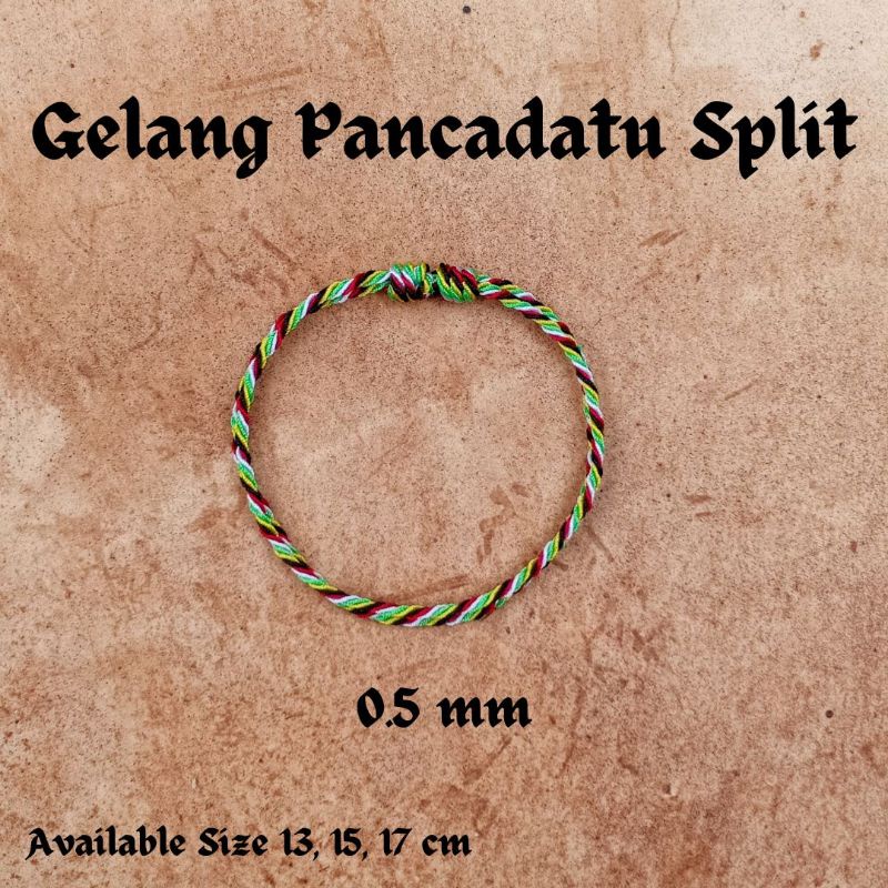 Gelang Pancadatu Tipis 0.5 mm Seri / Gelang Lima Warna / Gelang Khas Bali Murah / Oleh Oleh Bali Murah / Kerajinan Khas Bali Murah / Gelang Tangan Tipis / Gelang Tipis / Gelang Pria Tipis / Gelang Cewek