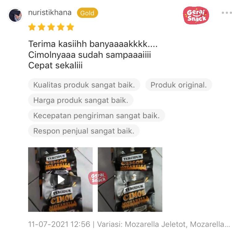 Cimol Mozarella Terciduk Extra Keju Leleh Khas Bandung Best Seller (130g)