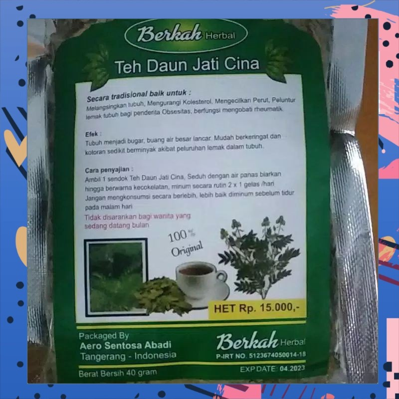 

TEH DIET DETOX PELANGSING TEH DAUN JATI CINA