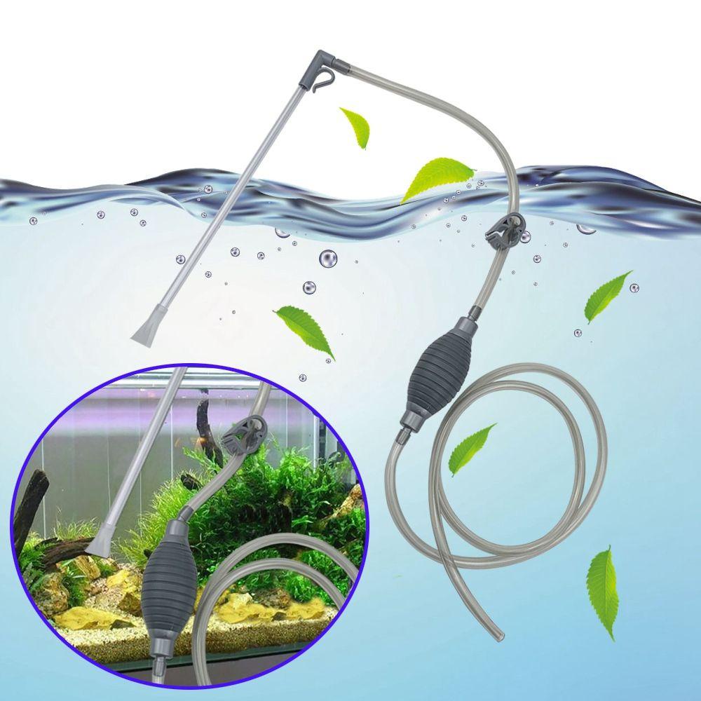 Nickolas1 Alat Pembersih Air Semi Otomatis Dengan Nozzle Filter Tangki Ikan Pompa Udara Aquarium Cleaner Cleaning Aksesoris Aquarium Siphon
