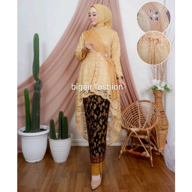 SETELAN KEBAYA SELENDANG KEBAYA SELENDANG BRUKAT MODERN SETELAN KEBAYA WISUDA TERMURAH BY BA