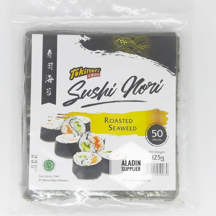 

TERBARU Tokinori sushi nori HALAL rumput laut sushi 50 lembar