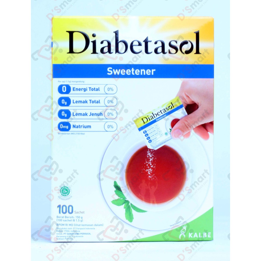 

Diabetasol Zero Calorie Sweetener 100x1.5gr