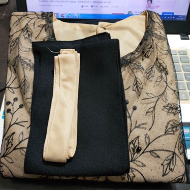 Kebaya Couple Semi Prancis Katun Bahan Kebaya Semi France Corneli Couple Nuna Batik Couple