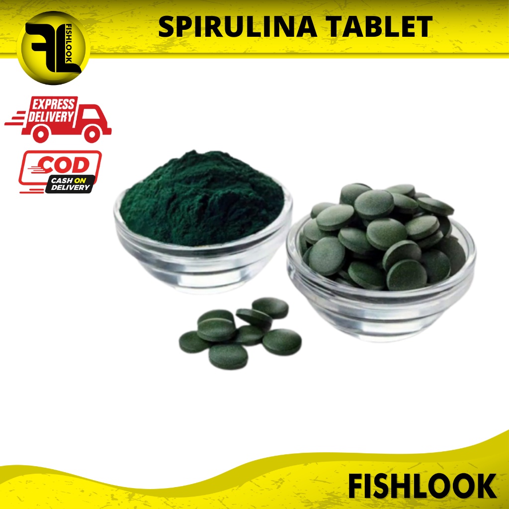 ECERAN SPIRULINA TABLET pakan ikan hias louhan cupang koi guppy