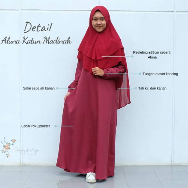 READY gamis ori sae Aluna katun Madinah