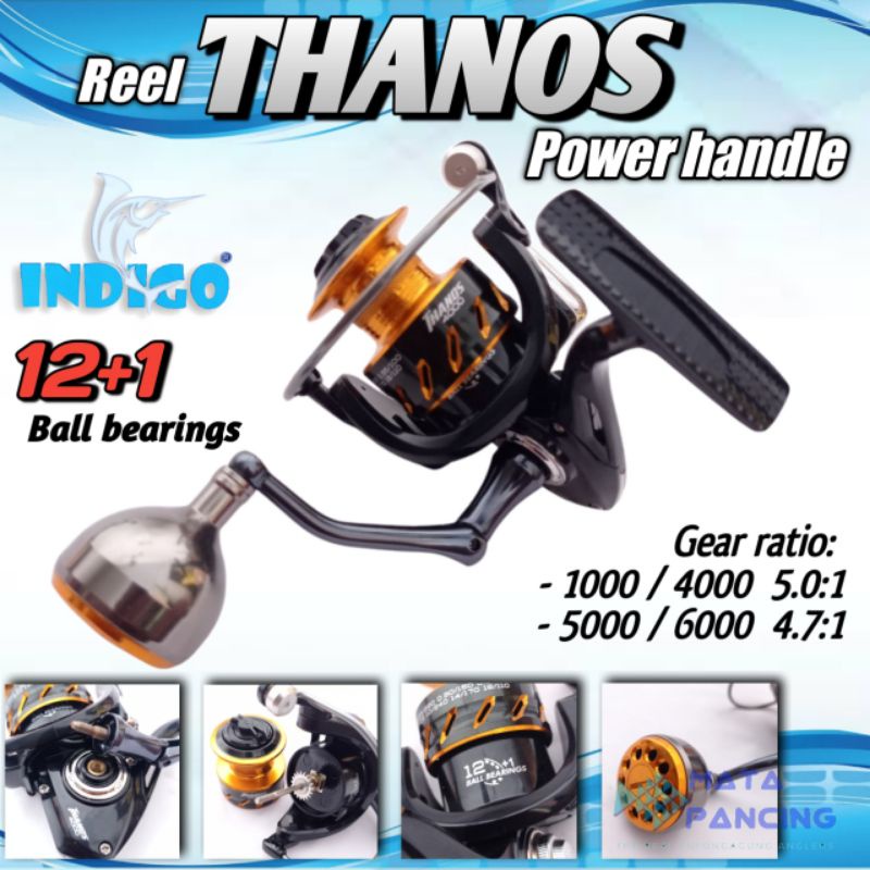 Reel Indigo Thanos Power Handle 2000 4000 6000