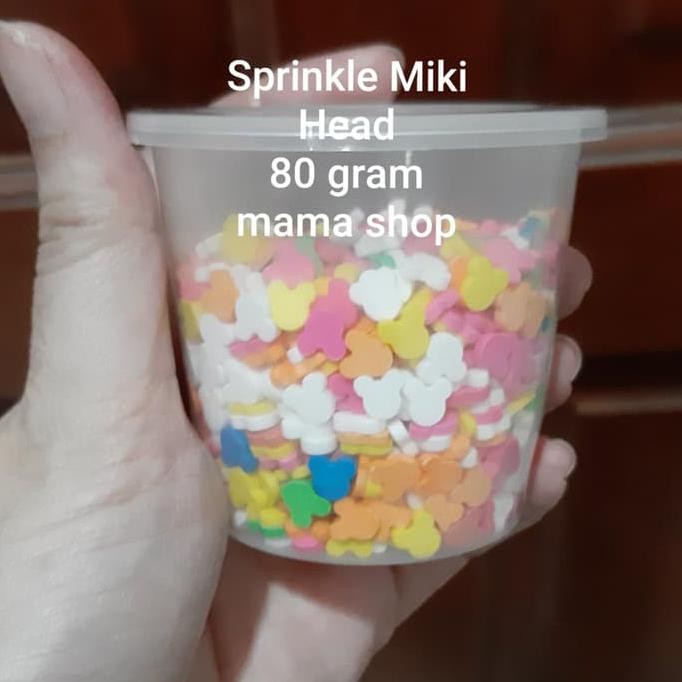 

[BISA BAYAR DITEMPAT] Sprinkle Kepala Mickey Candy Hiasan Kue Cupcake Cakepop Permen 80 gr