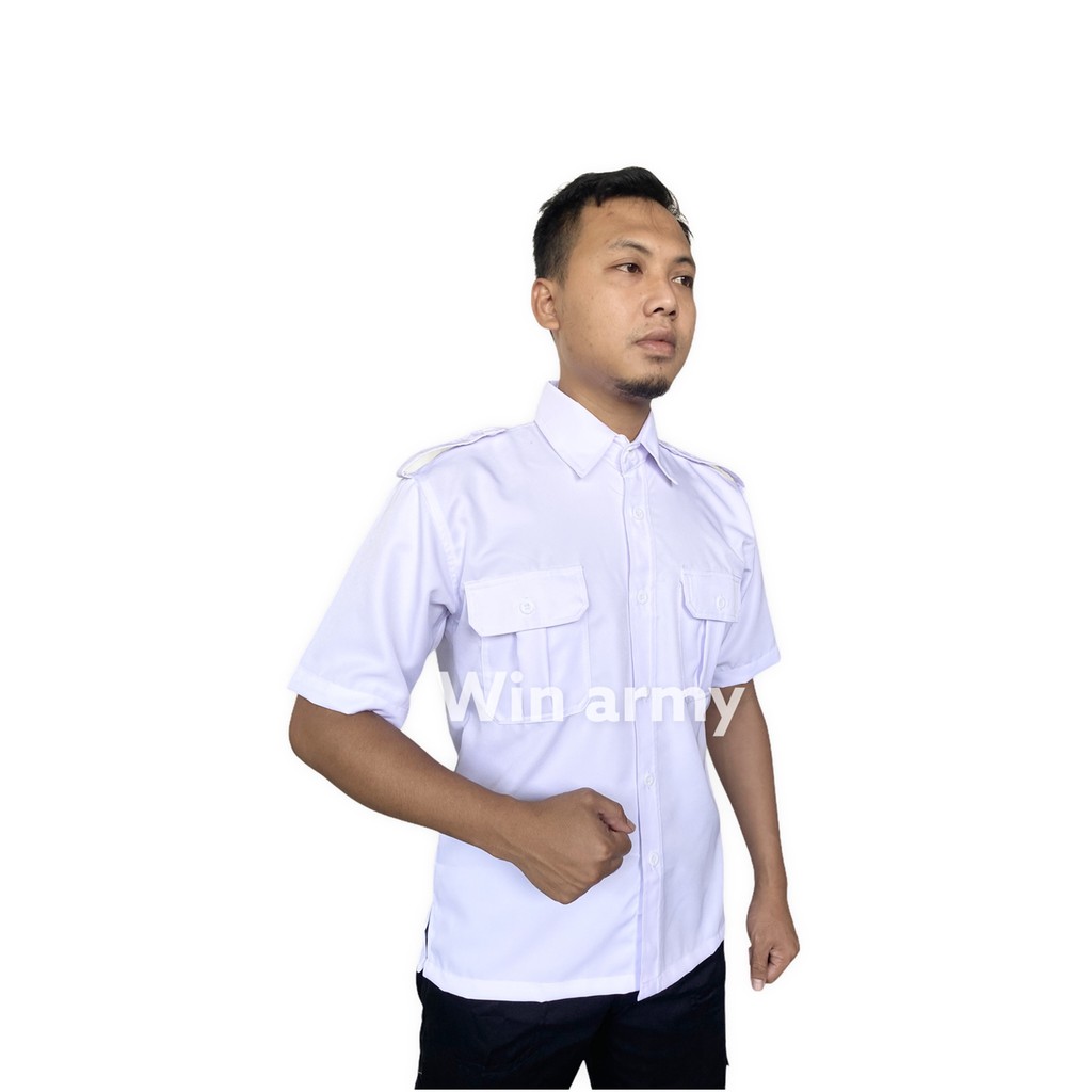 Kemeja putih Baju pdh Pegawai Negeri Sipi / PNS Baju putih atasan / Celana Hitam Pemda Baju Formal