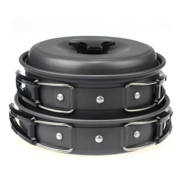 【COD】 Nesting Cooking Set 2 Susun 2-3 Orang | Alat Masak Portable DS-200 SY-200 DS200 SY200