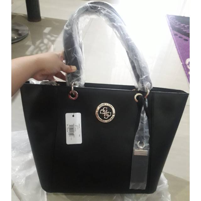 Tas guess tote bag original Mall sale Black Shopee Indonesia