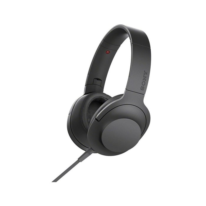 Sony Headphones High Resolution MDR-100AAP with Mic - Black