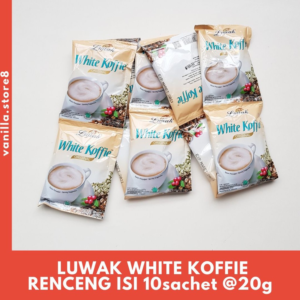 

LUWAK WHITE KOFFIE 10sachet @20gram