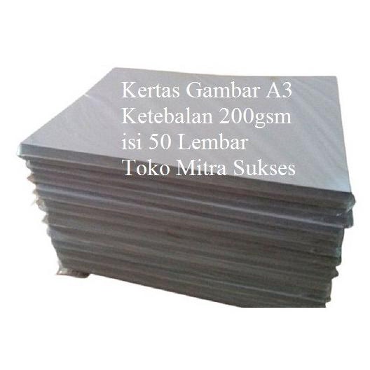 

(BISA COD) Kertas Gambar A3 200gsm TERMURAH Kode 393