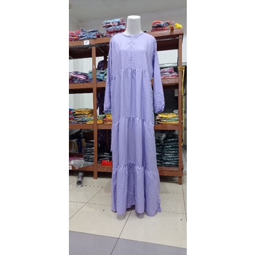 GAMIS SUSUN RAYON PREMIUM-PEACH