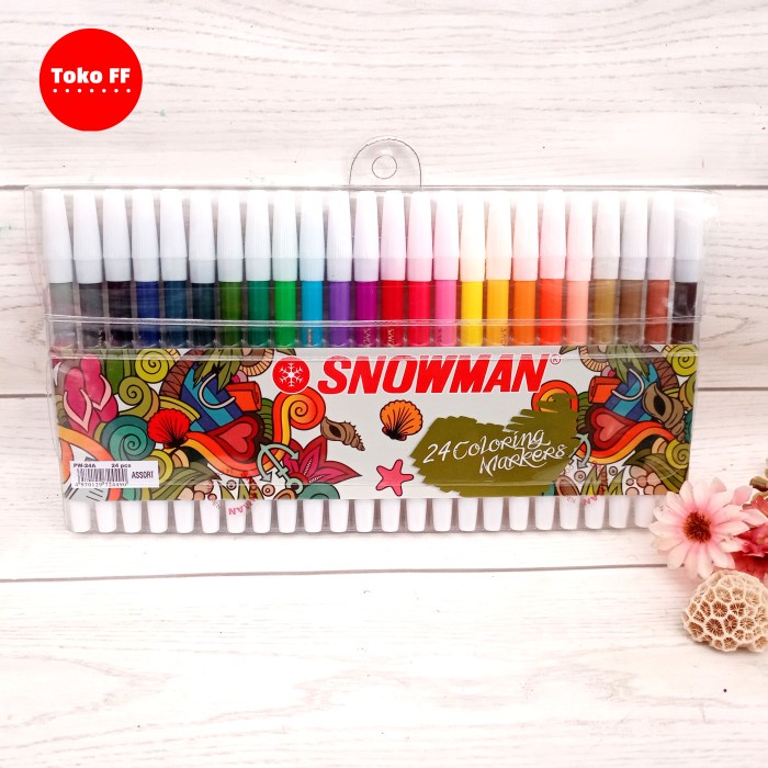 

Cuci Gudang Spidol Snowman 24 Warna Gilaa!!!