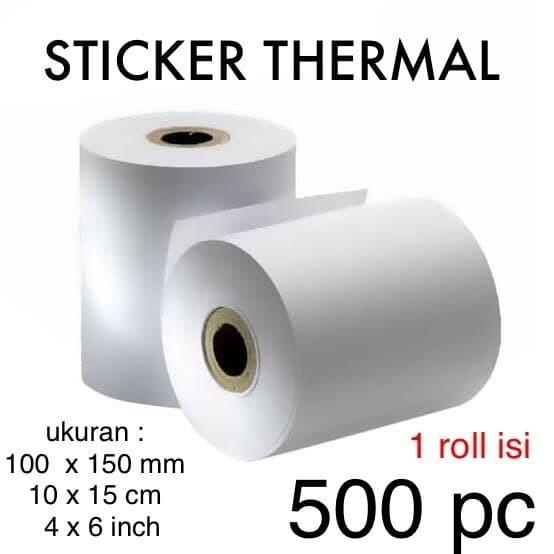 

Label Barcode 100 X 150 Mm Kertas Sticker Thermal 10X15Cm / 4X6 Inch
