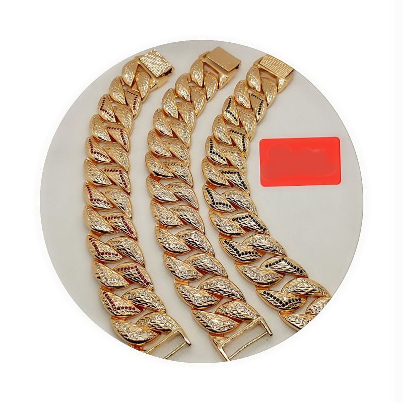 Gelang Xuping Lapis Emas 24K Rante Besar Super Mewah .