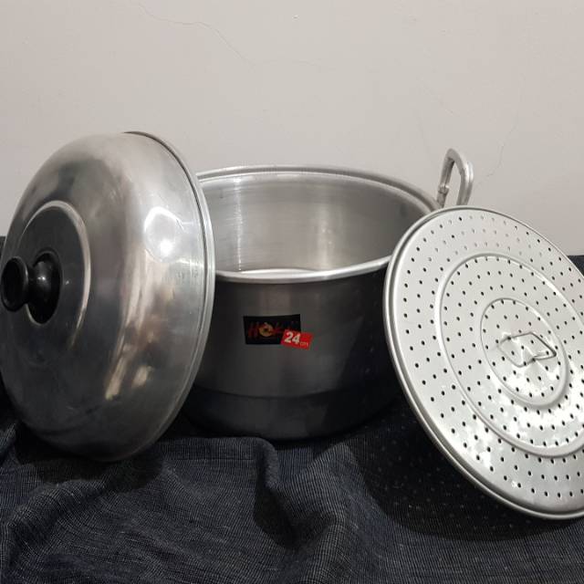 Dandang Nasi Stainless steel, kuat dan tahan lama