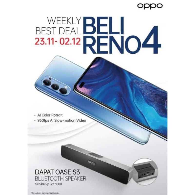 NEW OPPO RENO 4 RAM 8 ROM 128