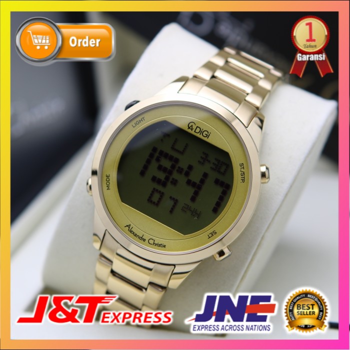 JAM TANGAN ALEXANDRE CHRISTIE ALEXANDER CHRISTIE PRIA COWOK ORIGINAL ORI ORIENT BRANDED AC 9340 GOLD