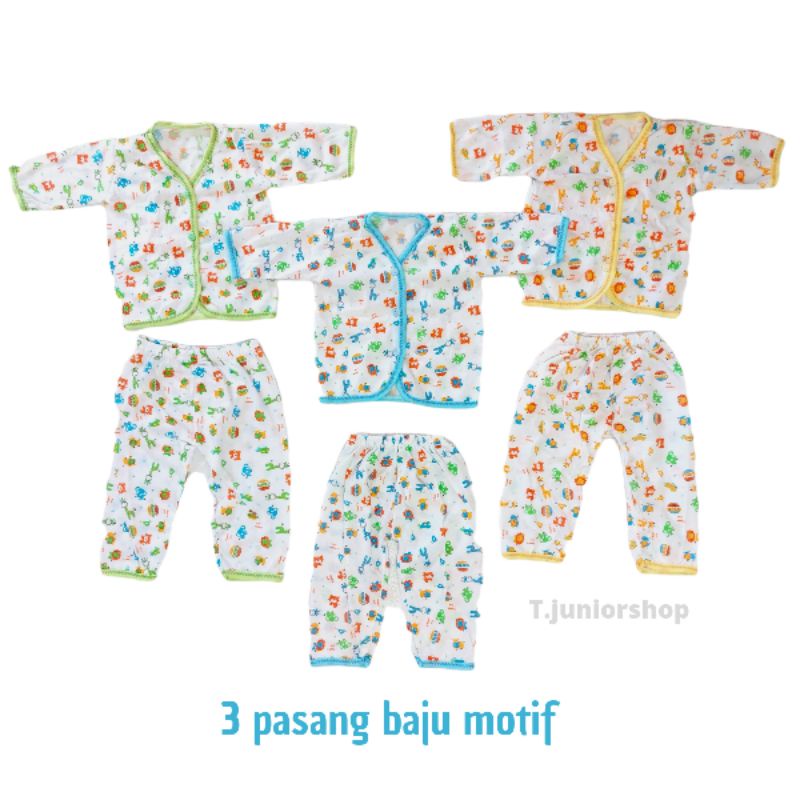 Paket Baju bayi baru lahir isi 6 pcs/paket baju bayi newborn