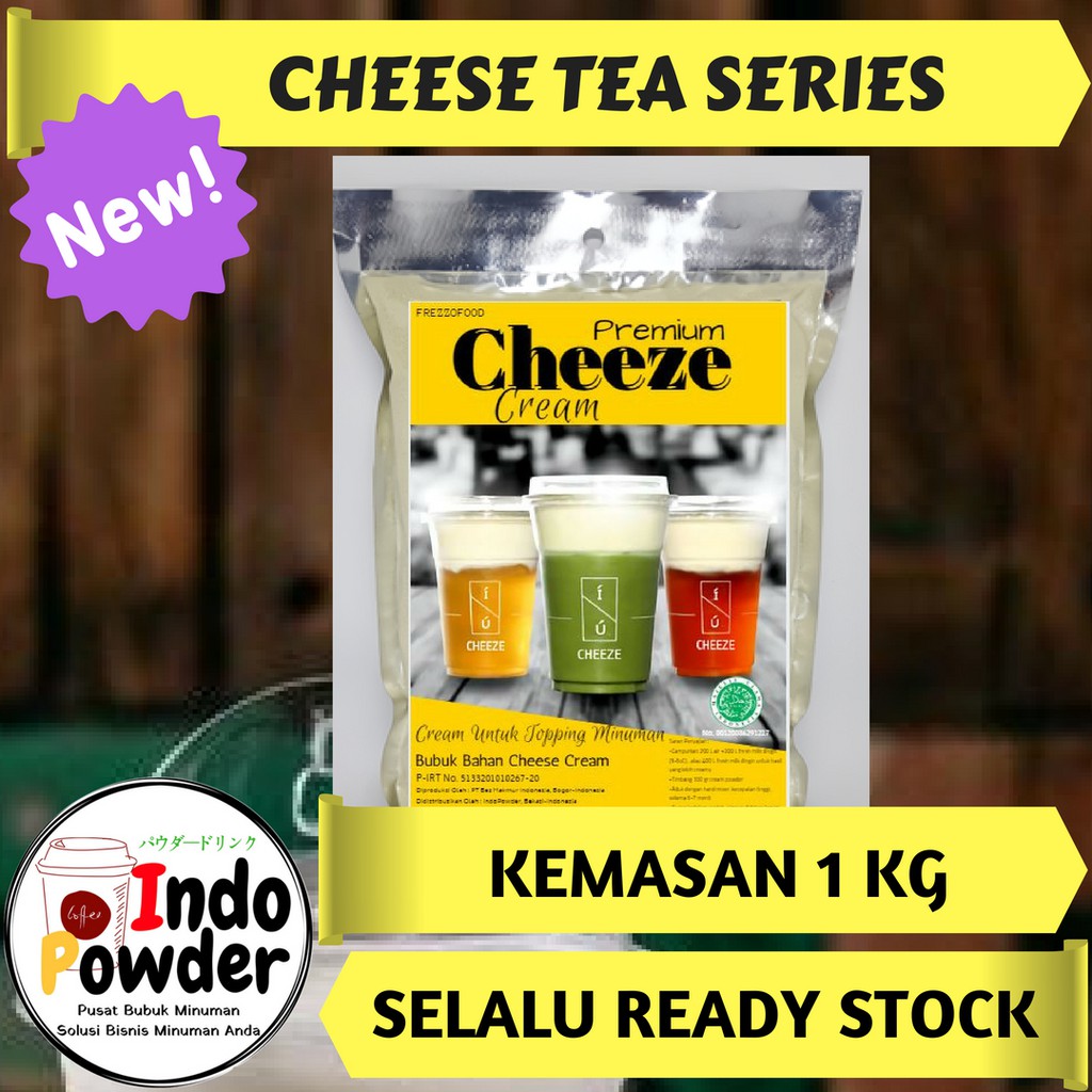 PREMIUM Cheese Tea Cream 1Kg / Cheese Tea Powder 1 Kg / Cheese Tea Foam / Cheese Tea / Cream Cheese