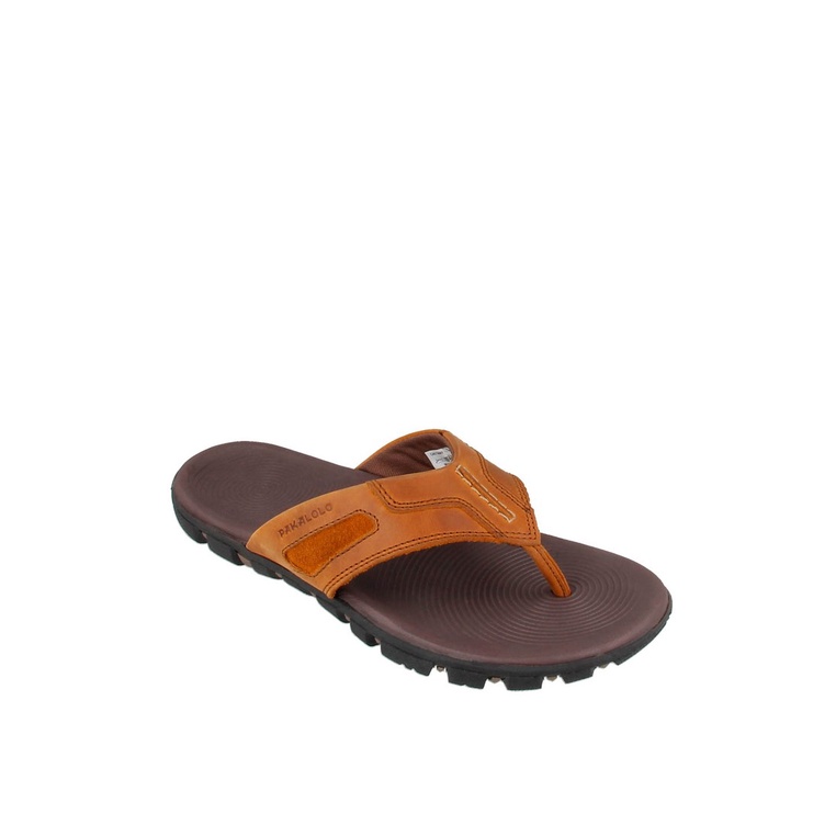 SANDAL JEPIT PAKALOLO PRIA ORIGINAL CASUAL KULIT ASLI COKLAT PB07