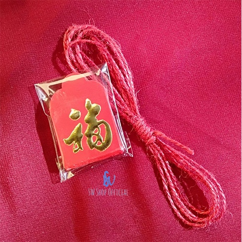 Angpao Imlek Mini Gantung Angpau Imlek Merah Fu Kecil Amplop Uang Kado Souvenir Hiasan Dekorasi Poho