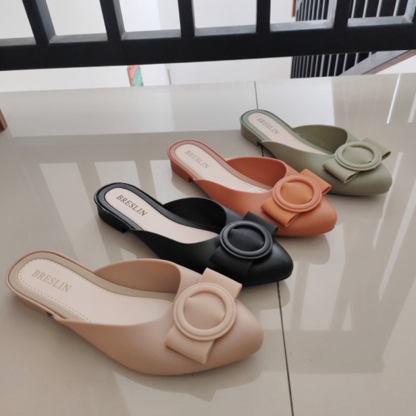 Unik SB69 SANDAL SENDAL JELLY CEWEK WANITA BRESLIN PITA SELOP - Hitam 36 Limited