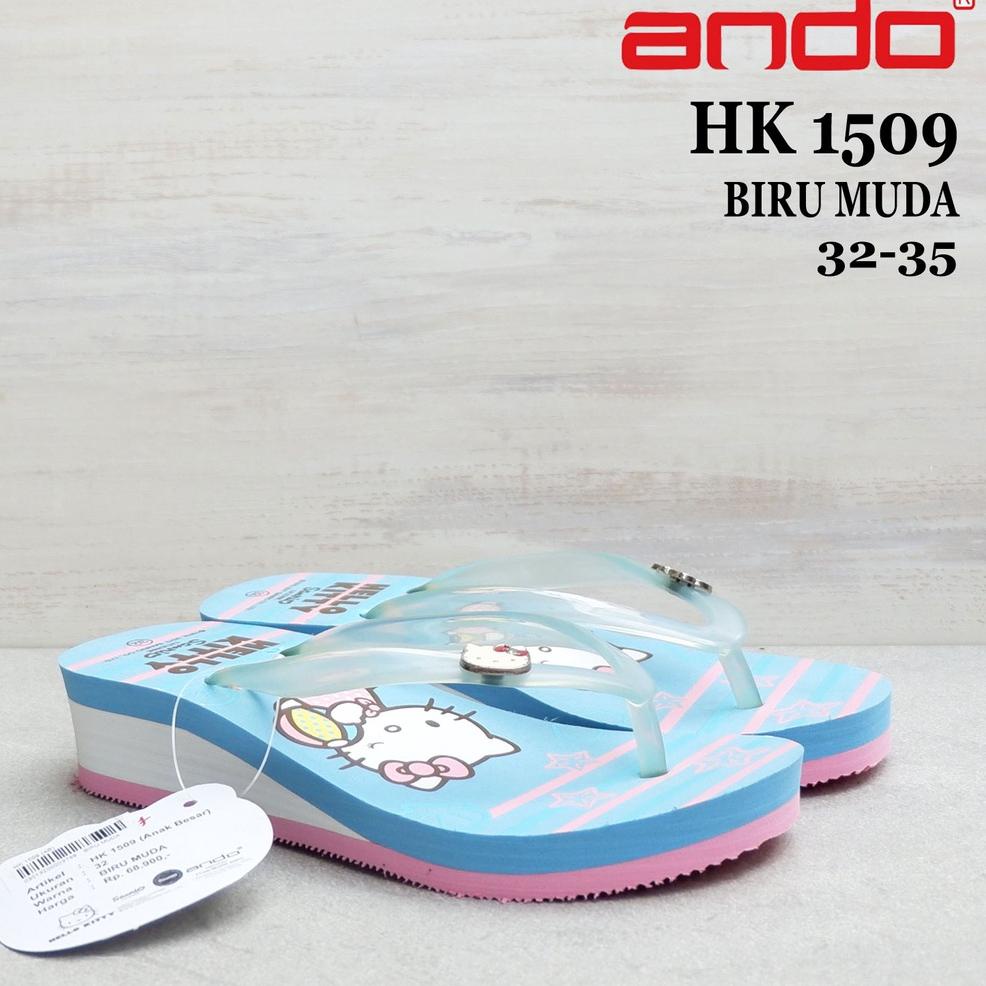 Sandal Wedges Anak - Ando - HK 1509 & HK 1512 & HK 9909 & NICE QUEEN - Size 32-35 - sandal anak pere