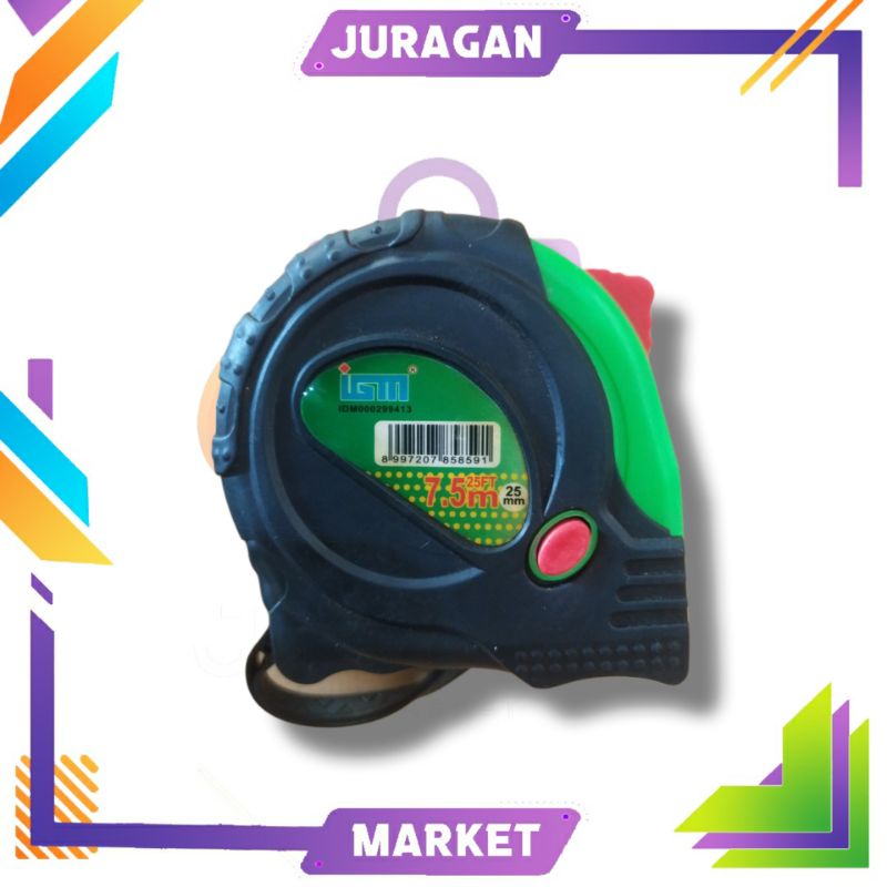 Meteran Karet IGM 7,5Meter ( Meteran Tukang )