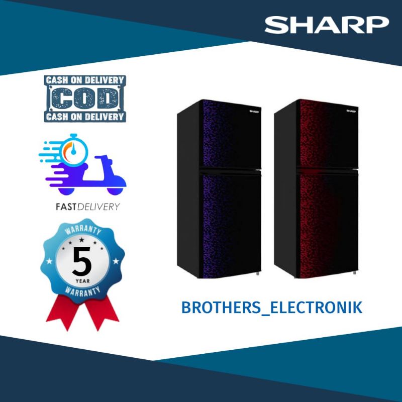 Jual Kulkas 2 Pintu Sharp SJ316 MG No Frost Shopee Indonesia