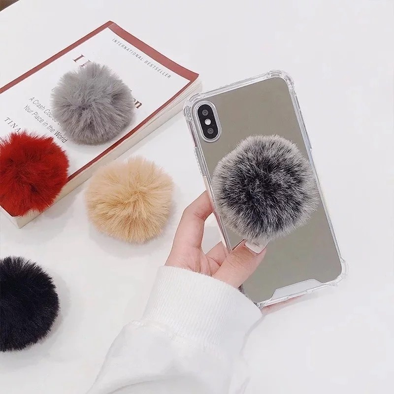 MF50 POP SOCKET WARNA 3D POMPOM POP SOCKET BULU POP SOCKET IMPORT POP SOCKET Hp ( Bulu PomPom) T5