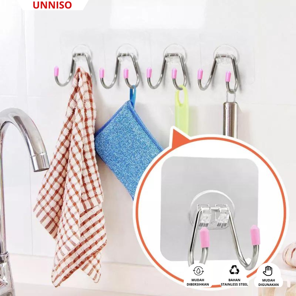 UNNISO - Kaitan Double Hook Stainless Steel